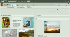 Desktop Screenshot of dancing-sky.deviantart.com