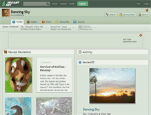 Tablet Screenshot of dancing-sky.deviantart.com