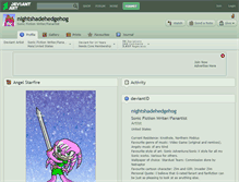 Tablet Screenshot of nightshadehedgehog.deviantart.com