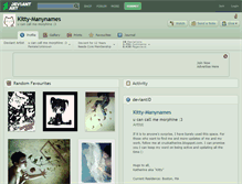 Tablet Screenshot of kitty-manynames.deviantart.com