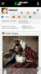 Mobile Screenshot of matsuh.deviantart.com