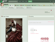 Tablet Screenshot of matsuh.deviantart.com
