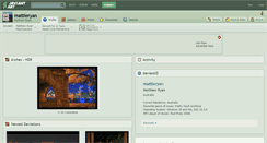 Desktop Screenshot of mattieryan.deviantart.com