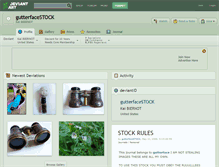 Tablet Screenshot of gutterfacestock.deviantart.com