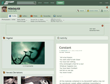 Tablet Screenshot of n0b0dyxiii.deviantart.com