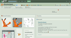 Desktop Screenshot of dimentionqueen.deviantart.com