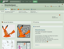 Tablet Screenshot of dimentionqueen.deviantart.com