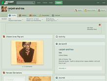 Tablet Screenshot of carpet-and-tea.deviantart.com