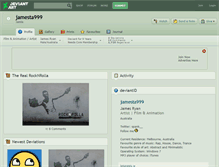 Tablet Screenshot of jamesta999.deviantart.com
