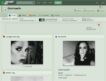 Tablet Screenshot of glorrosaelin.deviantart.com