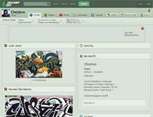 Tablet Screenshot of cheztwo.deviantart.com