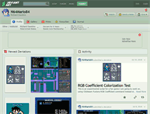 Tablet Screenshot of n64mario84.deviantart.com