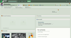 Desktop Screenshot of demonotica.deviantart.com
