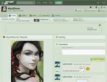 Tablet Screenshot of miyudimon.deviantart.com