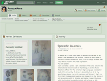 Tablet Screenshot of amazonxena.deviantart.com