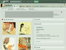 Tablet Screenshot of caroline-b.deviantart.com