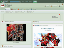 Tablet Screenshot of kowbasher.deviantart.com