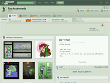 Tablet Screenshot of fay-andromeda.deviantart.com