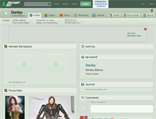 Tablet Screenshot of donley.deviantart.com