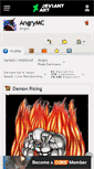 Mobile Screenshot of angrymc.deviantart.com