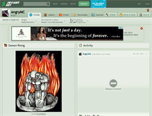 Tablet Screenshot of angrymc.deviantart.com
