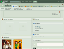 Tablet Screenshot of landmaja.deviantart.com