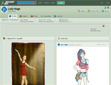 Tablet Screenshot of lady-mage.deviantart.com
