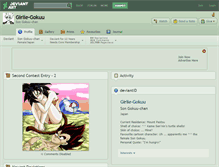 Tablet Screenshot of girlie-gokuu.deviantart.com