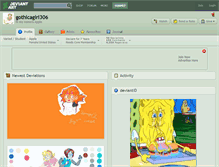 Tablet Screenshot of gothicagirl306.deviantart.com