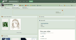 Desktop Screenshot of mnemophobia.deviantart.com