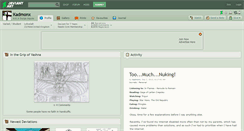 Desktop Screenshot of kadmonx.deviantart.com