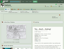 Tablet Screenshot of kadmonx.deviantart.com