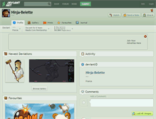 Tablet Screenshot of ninja-belette.deviantart.com