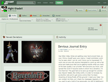 Tablet Screenshot of night-shadex.deviantart.com