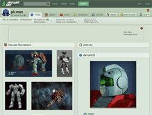 Tablet Screenshot of pk-man.deviantart.com