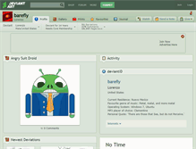 Tablet Screenshot of barefly.deviantart.com