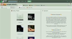 Desktop Screenshot of lets-get-noticed.deviantart.com