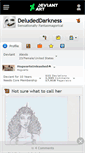 Mobile Screenshot of deludeddarkness.deviantart.com
