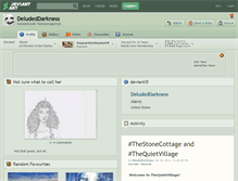 Tablet Screenshot of deludeddarkness.deviantart.com