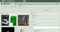 Desktop Screenshot of batmanfreak.deviantart.com