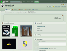 Tablet Screenshot of batmanfreak.deviantart.com