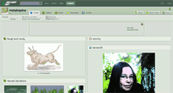 Desktop Screenshot of metalequine.deviantart.com