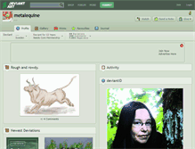 Tablet Screenshot of metalequine.deviantart.com