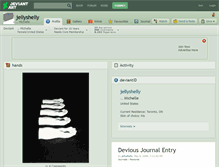 Tablet Screenshot of jellyshelly.deviantart.com