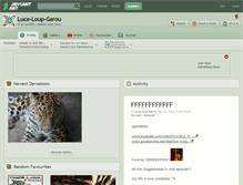 Tablet Screenshot of luce-loup-garou.deviantart.com