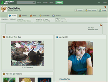 Tablet Screenshot of claudiafae.deviantart.com