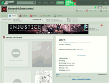 Tablet Screenshot of alexandricswartzwind.deviantart.com