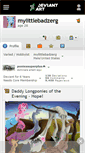 Mobile Screenshot of mylittlebadzerg.deviantart.com