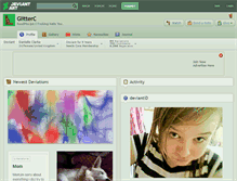 Tablet Screenshot of glitterc.deviantart.com
