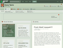 Tablet Screenshot of illeana-tigress.deviantart.com